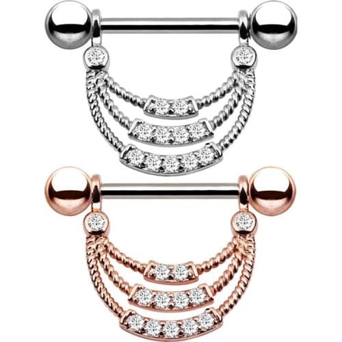 1pc Punk Heart Nipple Piercing Jewelry Stainless Steel Nipple Ring Nipple Shield Piercing Jewelry Sexy Body Jewelry For Women