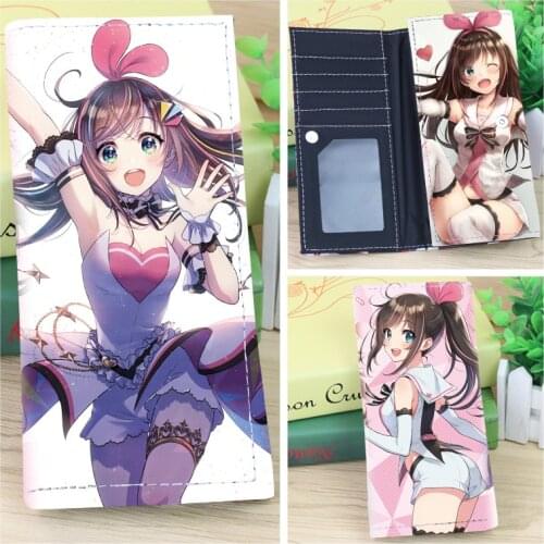 Cartoon PU Leather Long Wallet Attack on Titan Gintama Demon Slayer Japanese Anime Credit Card Holder Women Creative Coin Purse