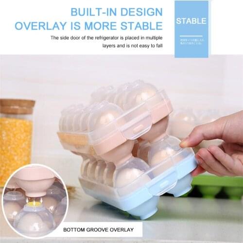 1PC Eggs Tray Thicken Transparent Plastic Eggs Storage Container Egg Holder for Home Kitchen Refrigerator Kitchen Gadgets Shelf