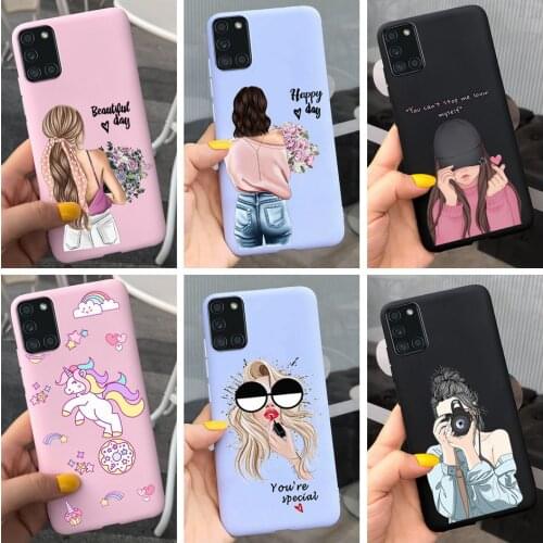 Cute Girls Case For Samsung Galaxy A52 5/4G Cases 2020 NEW Fashion TPU Soft Back Cover Fundas For Samsung A52 A 52 A526B Bumper
