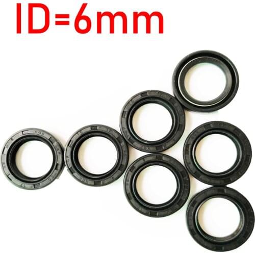 NBR Shaft Oil Seal TC 6*12*13*15*16*17*18*19*20*22*25*26*30*31*34*35*4/5/6/7/8 Rubber Covered Double Lip With Garter Spring