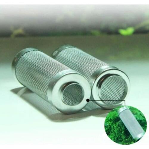 Stainless Steel Metal Filter Tube Aquarium Filter Inflow Inlet Basket Mash Shrimp Guard Inflow Inlet Protect Aquarium Accessory