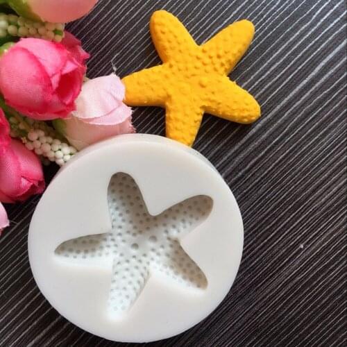 New Undersea creatures Starfish Silicone molds Fondant cakes Decorating tools Doughs Chocolate candy Soaps Clay clay Molds