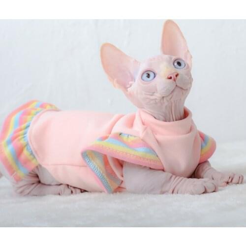 Cat Dog Clothes New Design Cotton Kitten Hoodies Soft Sphynx Costumes Winter Warm Small Medium Dogs Cats Coat Jacket Clothing