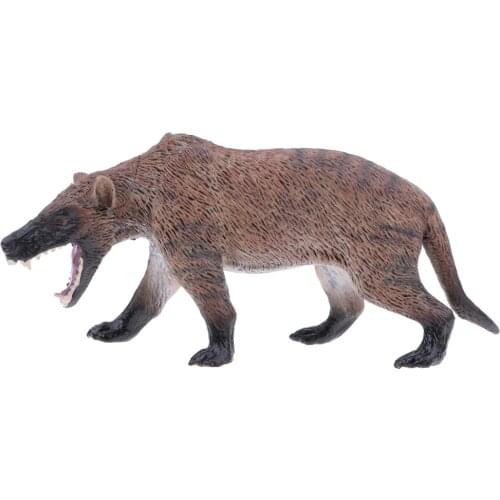 Plastic Wild Animal Model Toy, 6" Dire Wolf Action Figure for Kids and Toddlers, Educational Toy, Birthday Presents