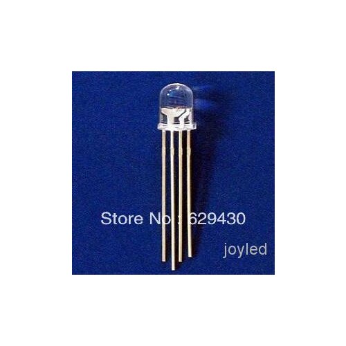 1000pcs/lot Led 4 Pin Common Anode RGB Three-color Transparent Controllable Legs Bright Colorful Lights LED 5mm Rgb Diodes