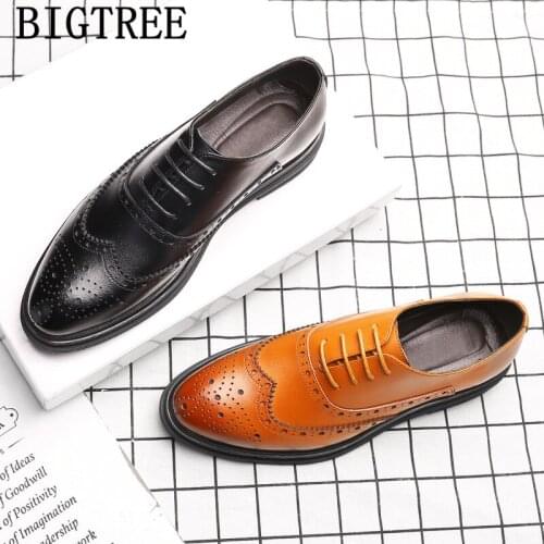 Italian Shoes Men Office Coiffeur Brogue Shoes Men Classic Luxury Black Brown Dress Leather Shoes Men Party Zapatos De Hombre