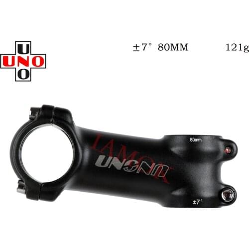 UNO AS-007N Road Bicycle 7/17 Degree 60-130mm Stems Iamok Bike 3D Forging Stem Gray Logo
