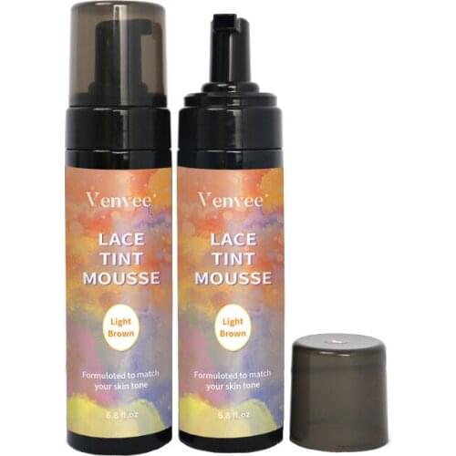 Venvee Wholesale 200ml Lace Tint Mousse Formulated To Match Your Skin Tone For Lace Wig Dark Middle Light Brown Private Lable