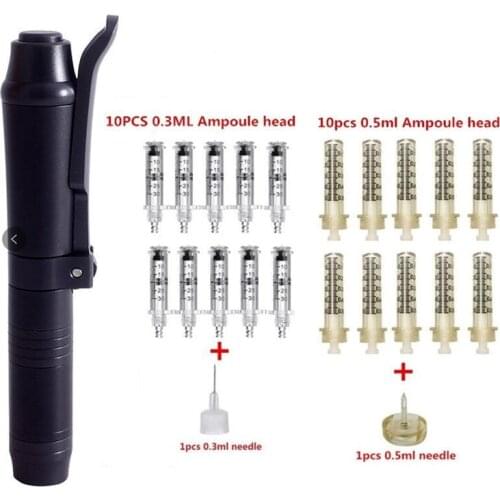 0.3ML High Pressure Hyaluronic Acid Pen High density metal For Anti Wrinkle Lifting Lip hyaluron gun atomizer Lip injection pen