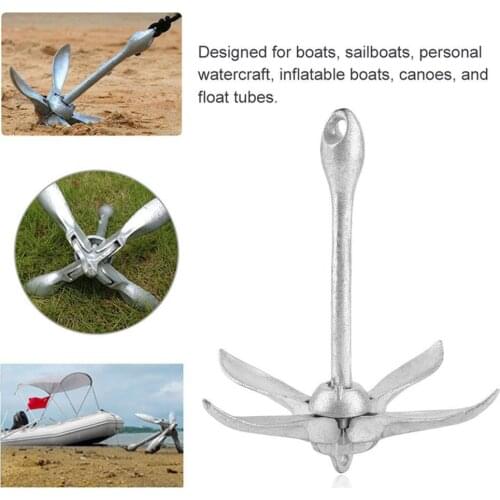 1.5KG Umbrella Anchor Docking Deck Hardware Boat 4-Tine Folding Grapnel Anchor Marine Yacht Sailboat Watercraft