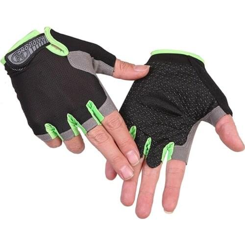1 Pair Half Finger Cycling Gloves Anti-Slip Gel Bicycle Riding Gloves Anti Slip For MTB Road Mountain Bike Glove Anti Shock
