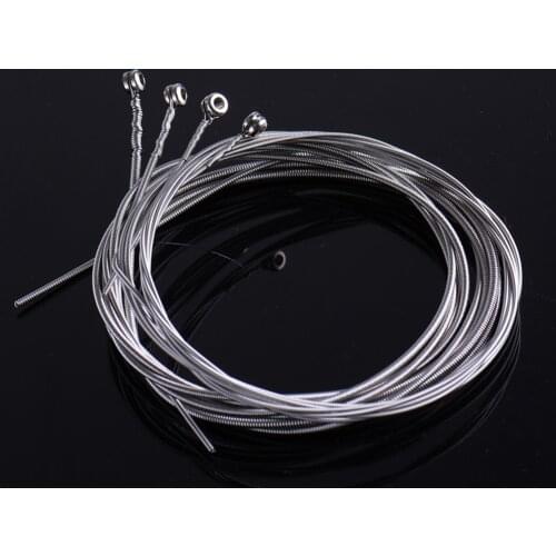4 Pcs Bass Strings Bass Guitar Parts Accessories Guitar Strings Stainless Steel Silver Plated Gauge Bass Guitar