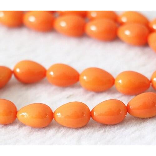 A+ Multicolor colorful Glass synthetic pearl loose beads 7*9mm teardrop diy jewelry accessories making Necklace Bracelet 38cm R1