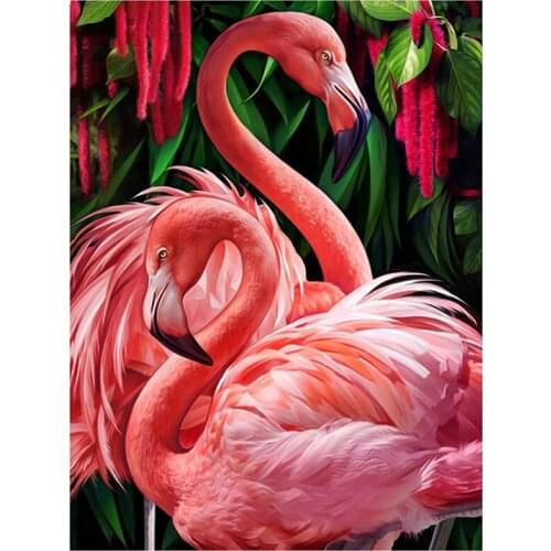 New 5D DIY Full Round/Square Diamond Painting Flamingo 3D Embroidery Cross Stitch Rhinestone Mosaic Home Dector Art Y531