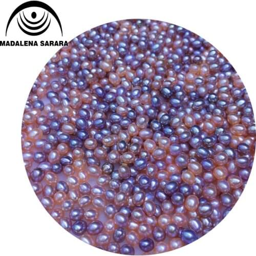 MADALENA SARARA AAA freshwater pearl rice shape white loose beads With Full Hole Wholesale 5-6mm