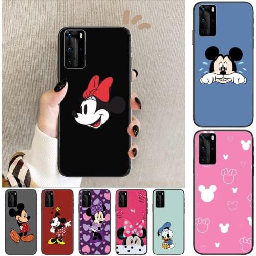 Phone case quality cartoon disney Phone Case For Huawei P40 p30 P20 10 9 8 Lite E Pro Plus Black Etui Coque Painting Hoesjes com