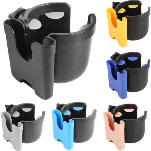 Cup Holder Adjustable Clip ABS Tricycle Bicycle Cart Bottles Storage Rack for Baby Carriers Non-Slip Kids Drinks Storage Shelf