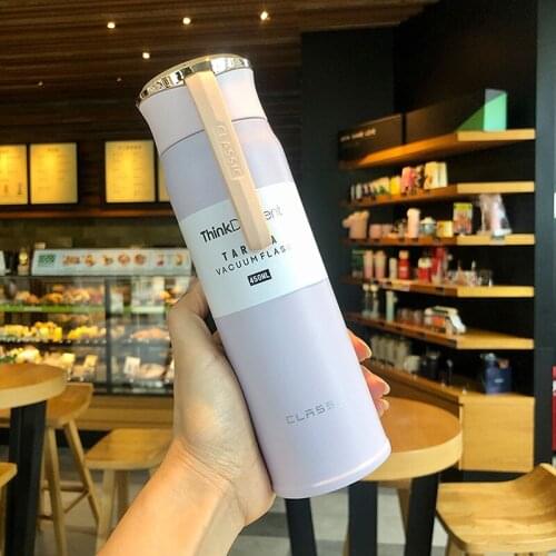 Travel Water Bottle Tumbler Flask Vacuum Cup Insulated Flask Stainless Steel Water Cups Wide Mouth Outdoors Sports Bottles Mugs