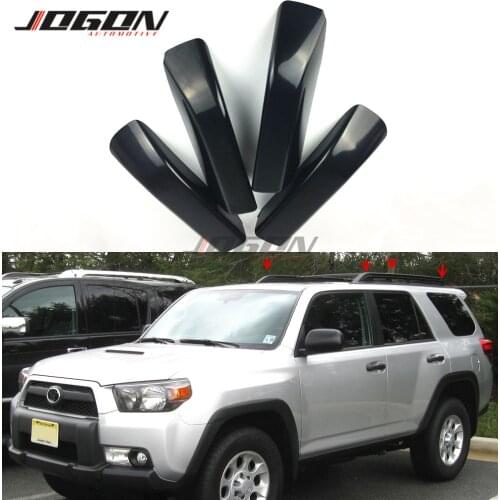 Black Roof Rail Rack Cap For Toyota 4Runner N280 2010- 2018 Replace Shell Cover 4pcs/set