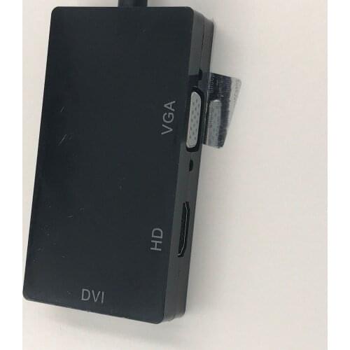 Mini Display Port to DVI+VGA+HDTV Adapter OBlong Style Mini DP Converter Support 4K 1080P For Monitor Computer TV Amplifier 15cm