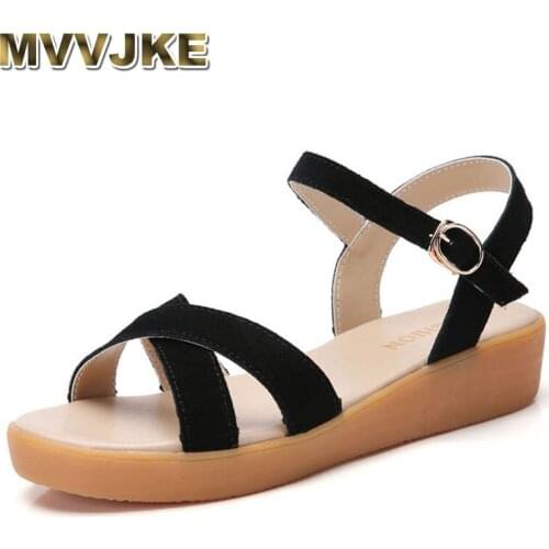MVVJKE Womens Sandals New Style Summer Beach Sandals for Women Sandalias Mujer High Quality Fashion Sandalias De Verano Para