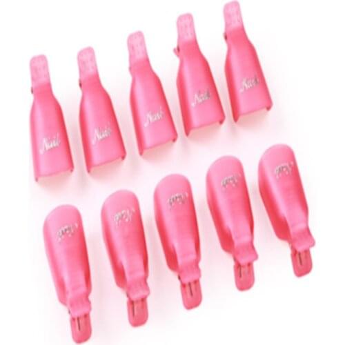 10pieces/5 piecesset of gel soaking makeup remover nail art nail polish remover Polish package nail remover tool soak cap clip