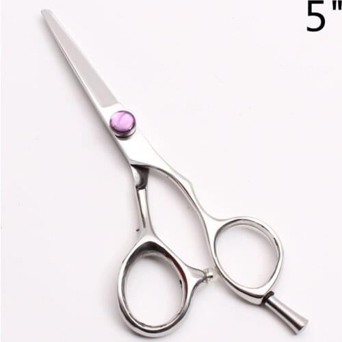 5" 14.5cm JP 440C Customize Logo Violet GEM Barber Shop Normal Scissors Cutting Shears Hairdressing Supplies Hair Scissors C9014