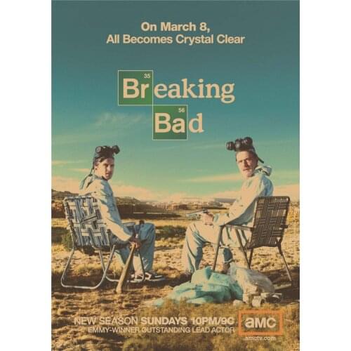 Breaking Bad Posters Movie Posters Vintage Kraft Paper Retro Wall Sticker Home Decor wall sticker park 2
