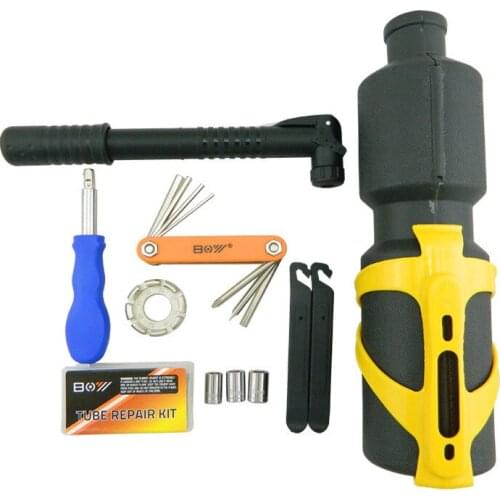 Portable Bottle-Shaped Bicycle Repair Tool Set, Multi-Function Repair, Maintenance, Inflatable, Etc. Equipment For Cycling