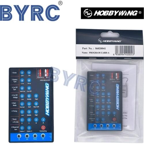 HOBBYWING Program Card LED BLACK Skywalker 20A 30A 40A 60A 80A FLYFUN Pentium ESC Heli