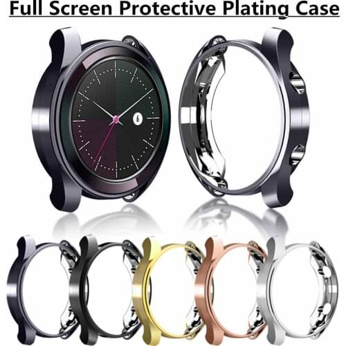 Plating Shockproof Case for HUAWEI Watch GT 2 46MM 42MM Full Screen Protective Cover Soft TPU Flexible High Quality Bumper Shell