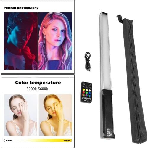 RGB LED Light Handheld Rechargeable Full Color Tube Lights Bar Lighting