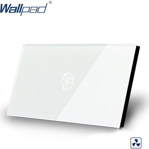 Wallpad US/AU Standard 118*72mm Touch Switch AC 110~250V Fan Speed Regulator Touch Control Wall Switch 110-250V