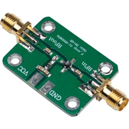 0.1-2000MHz RF Wideband Amplifier Broadband Module Receiver Gain 30dB Low-noise LNA