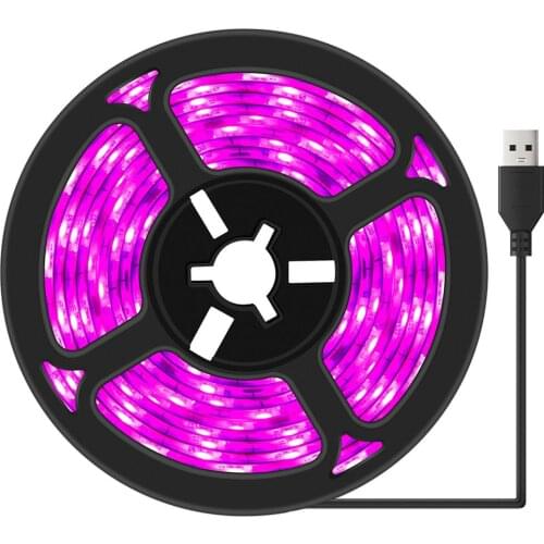 LED Grow Light USB Full Spectrum LED Growth Light Strip 0.5m 1m 2m 3m LED Plant Lamp DC5V Phyto Seed Flower Greenhouse Lamp Tape