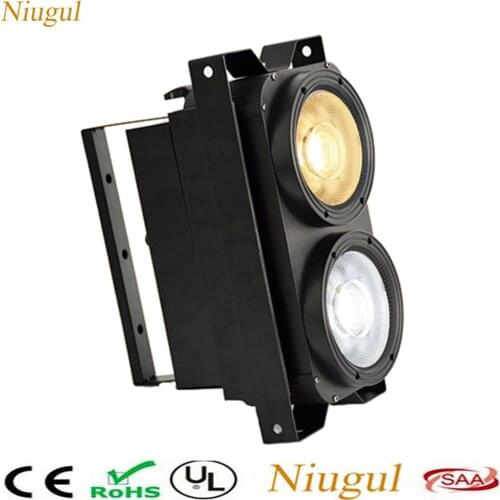 LED COB 2x100W Blinder Light ,200W Effect COB Stage Lighting DMX Controller Club Show Night DJ Disco,2 Eyes LED Audience Light