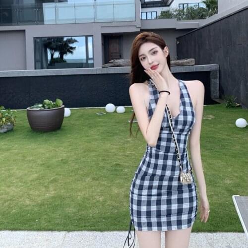 Летние платья в клетку URSFOCUS China At AliExpress