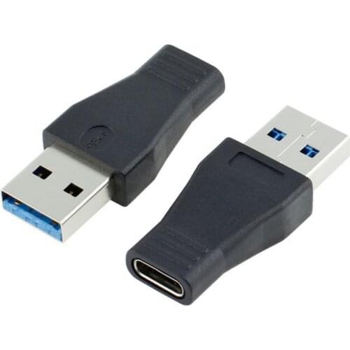 USB3.0 Male to USB-C USB 3.1 Type C Type-C Female Adapter Connector Adaptor USB 3.0 SuperSpeed Black