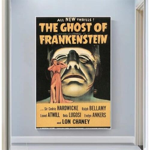 V2237 The Ghost of Frankenstein Vintage Classic Movie Wall Silk Cloth HD Poster Art Home Decoration Gift