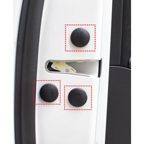 12pcs/set Car Inner Door Lock Screw Protective Cover, Used for Peugeot 206 207 208 301 307 308 407 2008 3008 4008