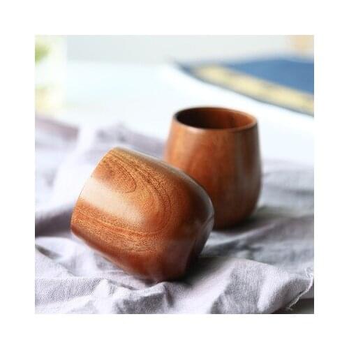 Japanese Natural Wooden Thermo Cup For Coffee Beer Mug Heat Insulation Water Cups Set Teacup Drinkware kungfu tea set