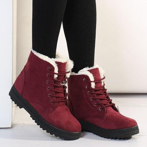 Womens Winter Footwear Casual Boots Woman 2020 Brand Designer Woman Shoes Lace Up Chunky Boots For Women Botas Mujer