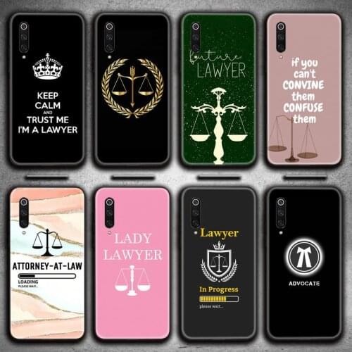 Law Student Lawyer Judge Accessories Phone Cases for Xiaomi Mi Note 10 Lite Mi 9T Pro xiaomi 10 CC9 9SE