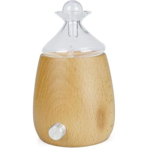 Glass Wood Grain Waterless Pure Essential Oil Diffuser Wood Glass Aromatherapy Vaporizer Aroma Difusor Nebulizer