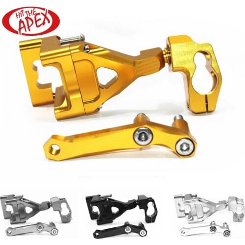 Motorcycle CNC Aluminum Adjustable Steering Damper Stabilizer Bracket Mount Kit for Kawasaki Ninja K250 EX250 250R 2008-2012