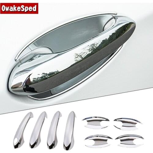 Car Styling Outside Handles Door Bowl Frame Trim For BMW 3 Series G20 2018-2020 Carbon Fiber Stickers Exterior Accessories