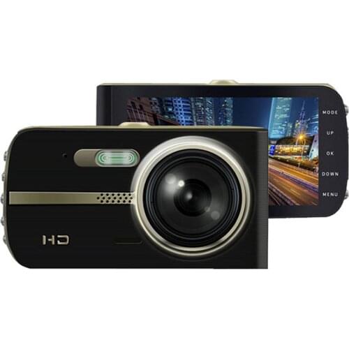 Car Camera 4.0inch Screen Driving Recorder 170 Degree Wide-Angle Dual Camera G-Sensor Car Accessories Car Driving Video HD