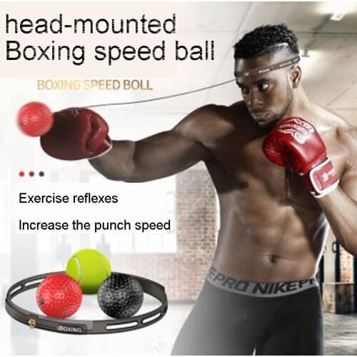 Head-mounted boxing speed ball agility training reaction ball magic ball decompression vent ball fighting ball bouncy ball