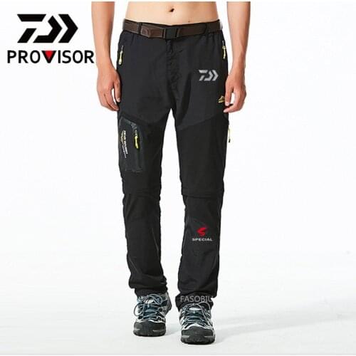 2021 Fish Pants Outdoor Quick Dry Pants Men Summer Breathable Camping Trousers Removable Shorts Trekking Hunting Fishing Pants